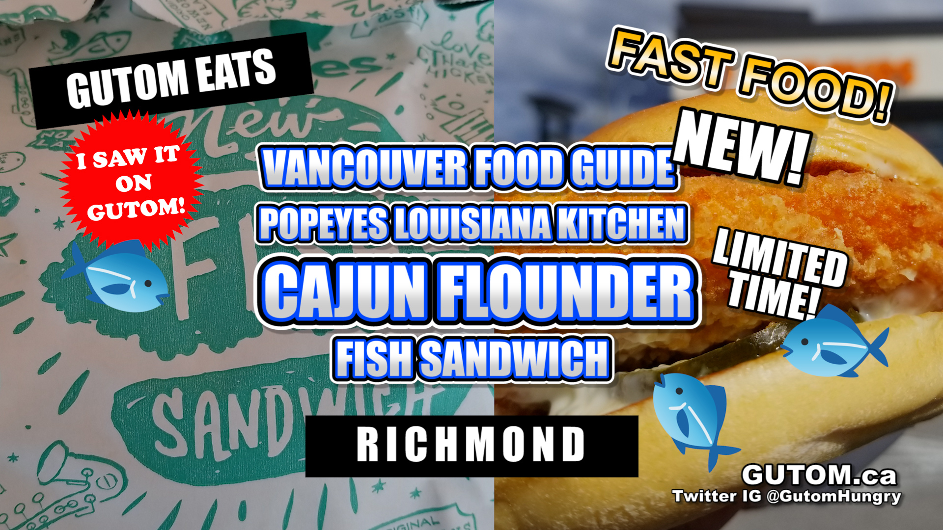 CAJUN FLOUNDER FISH SANDWICH POPEYES LOUISIANA KITCHEN RICHMOND BC
