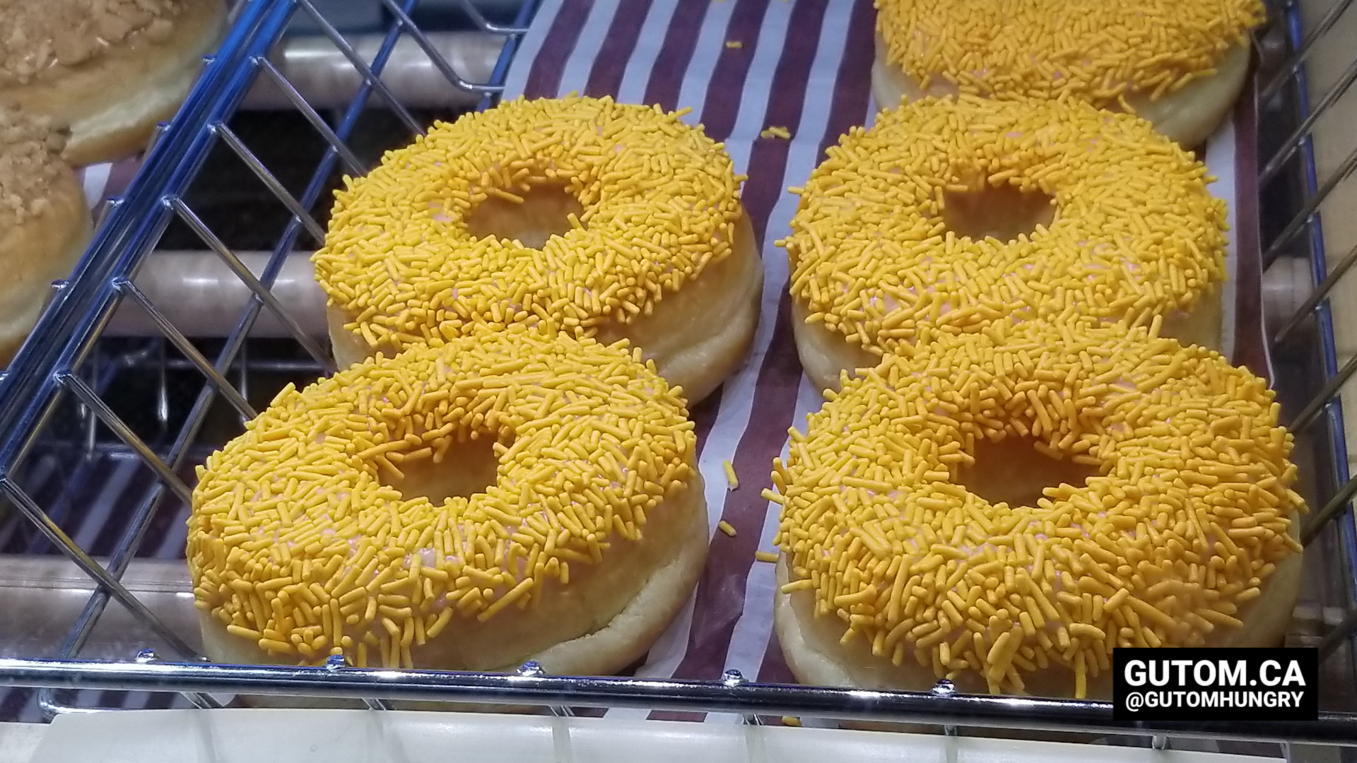 TIM HORTONS ORANGE SPRINKLE DONUT EVERY CHILD MATTERS ORANGE SHIRT