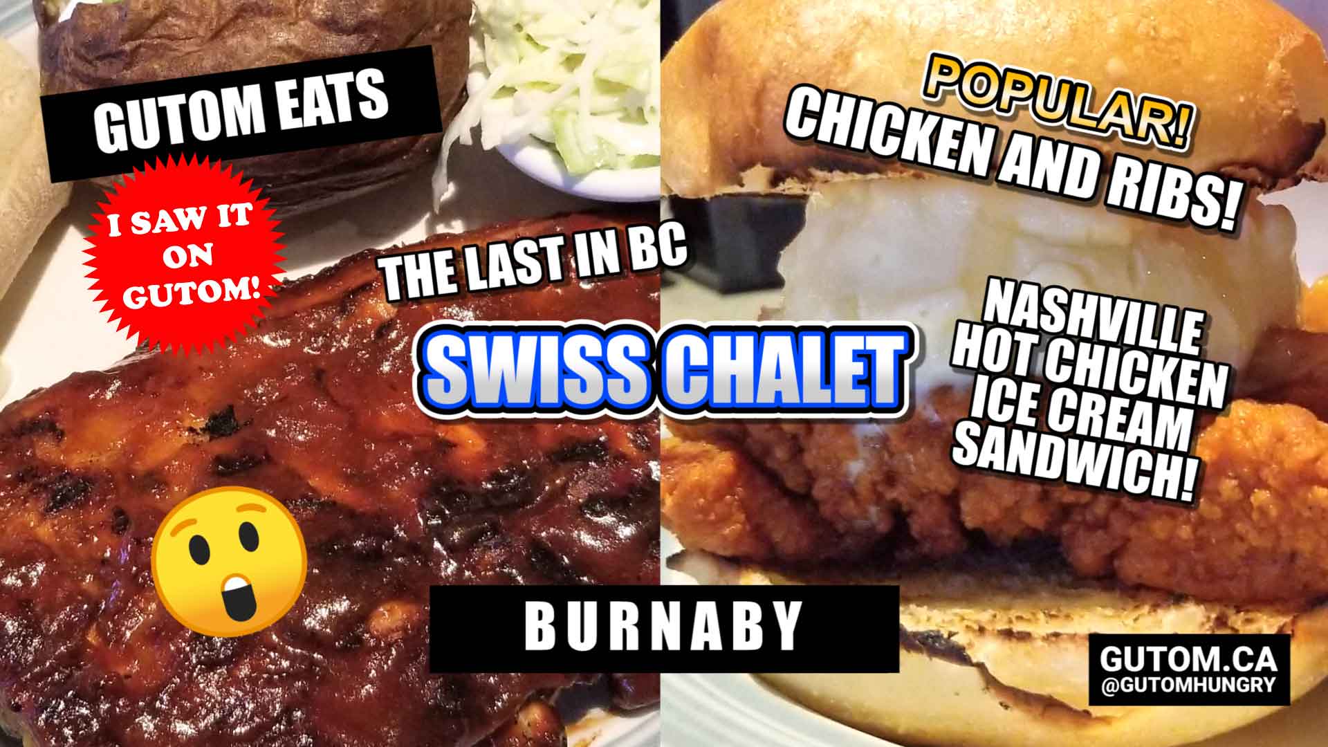 SWISS CHALET NEW NASHVILLE HOT CHICKEN ICE CREAM SANDWICH BURNABY