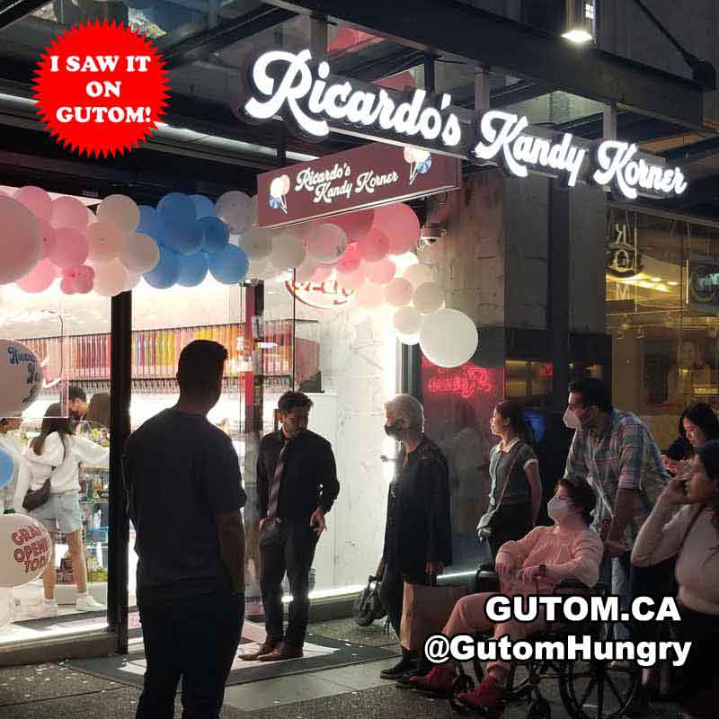NOW OPEN RICARDOS KANDY KORNER GRANVILLE STREET DOWNTOWN VANCOUVER