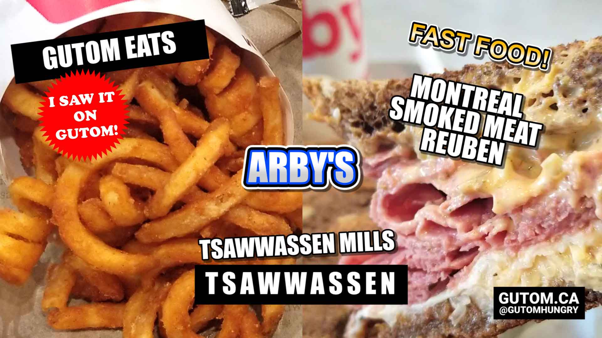 ARBYS MONTREAL SMOKED MEAT REUBEN SANDWICH TSAWWASSEN MILLS VANCOUVER