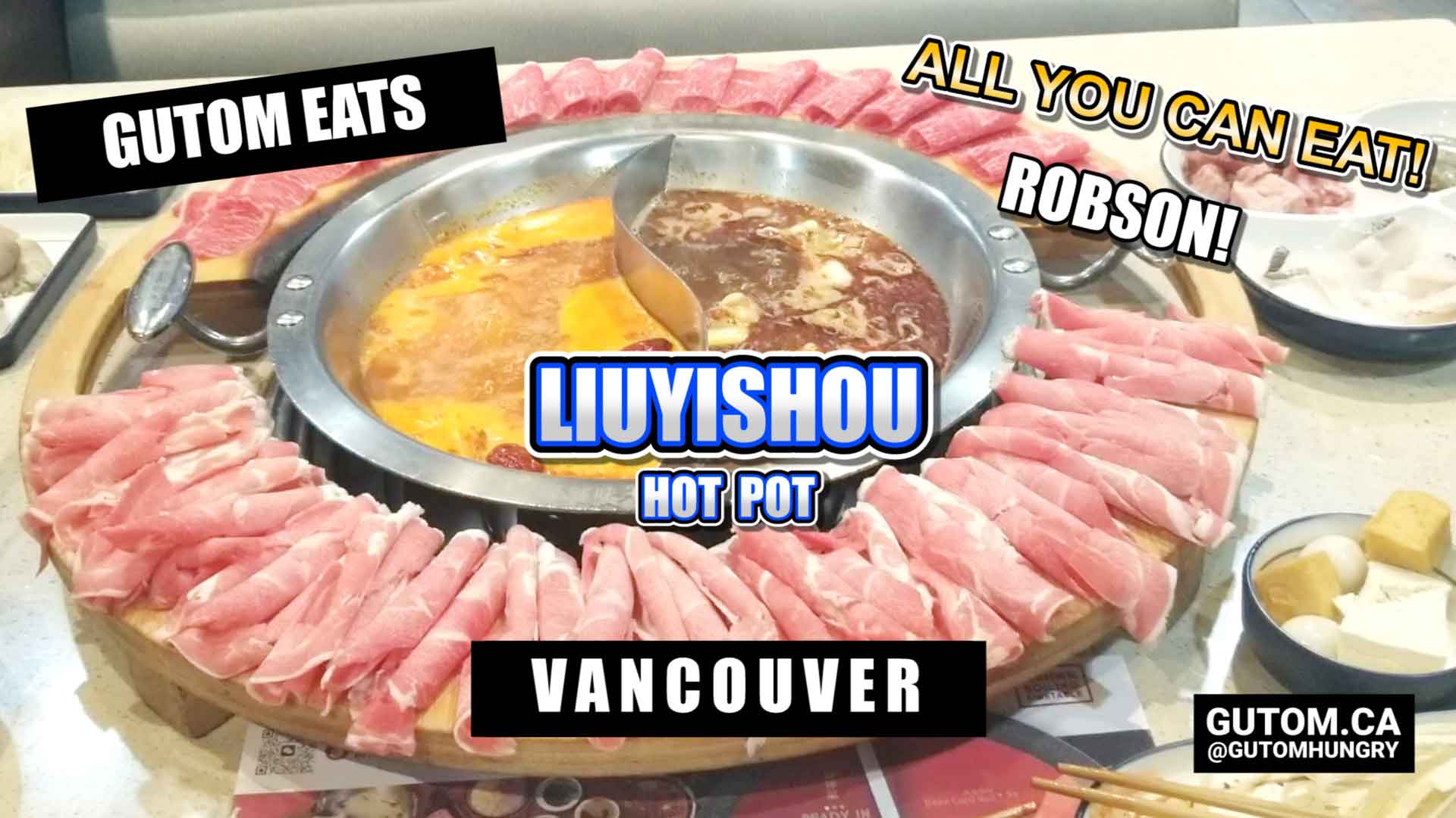 ALL YOU CAN EAT LIUYISHOU HOT POT ROBSON STREET VANCOUVER FOOD AND