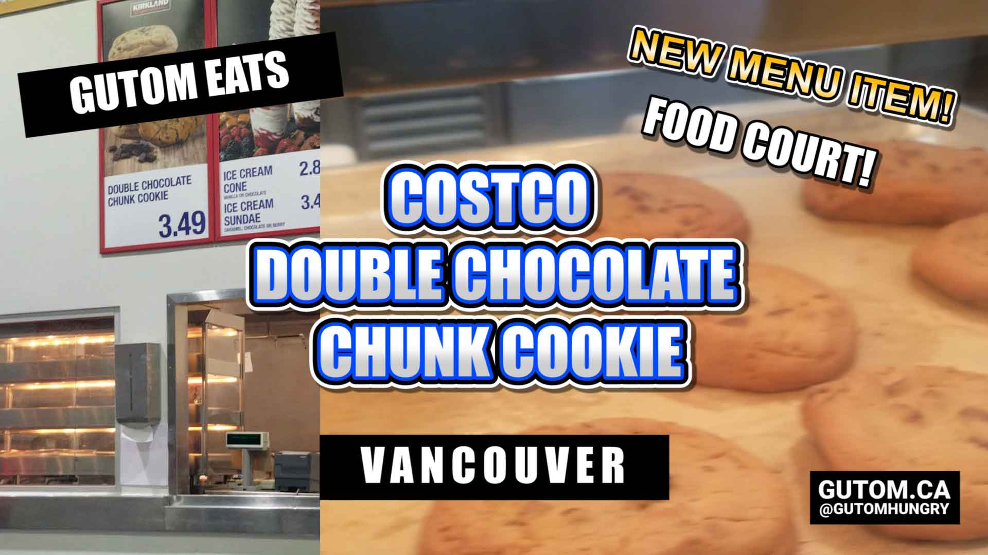 NEW COSTCO DOUBLE CHOCOLATE CHUNK COOKIE VANCOUVER FOOD AND TRAVEL